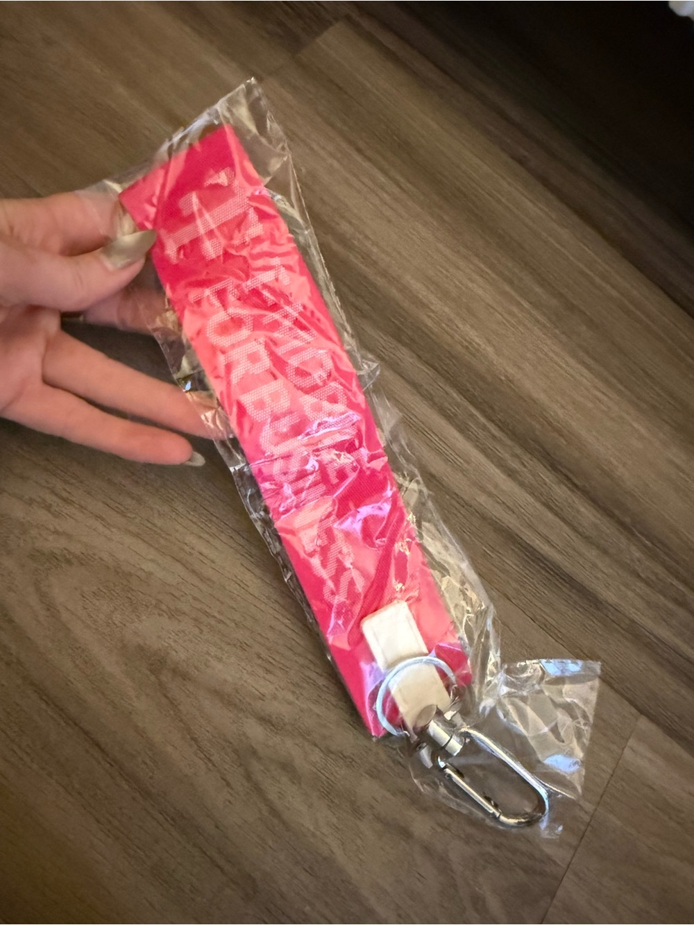 NEW T-Mobile for Business Pink Wristlet Keychain Strap